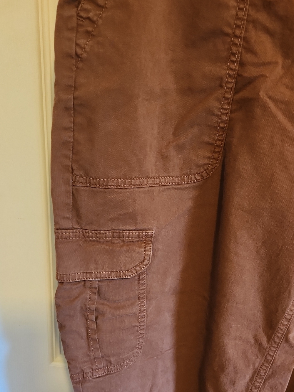 Old Navy High Rise OG Chino Ankle Pants Brown - Picture 3 of 5